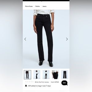 Madewell - black jeans size 25 petite